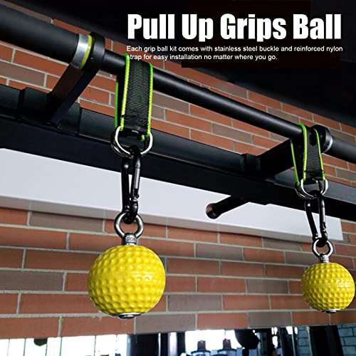 Versatile Pull Up Grips Sphere Set with Webbing Buckle - Perfect for Enhancing Grip Strength and Forearm Muscles for Climbers and Athletes