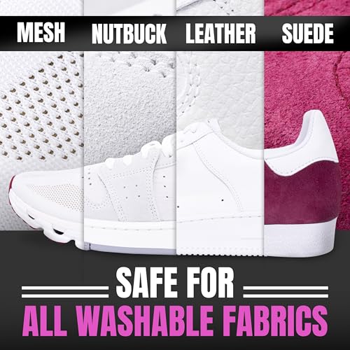 Pink Miracle Shoe Cleaner Kit with Bottle and Brush For Fabric Cleaner For Leather, Whites, Suede and Nubuck Sneakers - size: 32 Oz