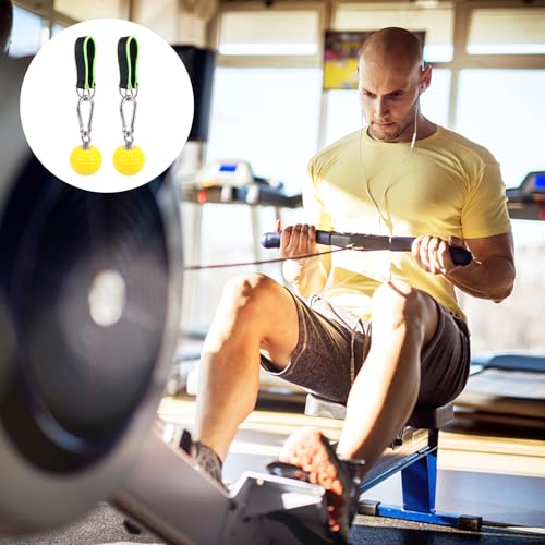 Climbing Training Grip Ball Hand Exerciser with Hanging Rings Solid Grip Strengthener for Finger and Wrist Workout Gym Fitness Sling Training Aid for Rock Climbing Random Color
