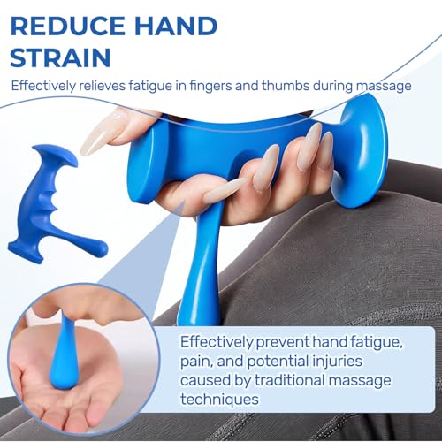 3PCS Thumb Saver Massage Tools,Manual Deep Tissue Massage,Set Include 1 Green Thumb Protector Tool & 1 Trigger Point Pressure Massager & 3-Legged Massage Knobs (3 Pcs) - color: 3 Pcs