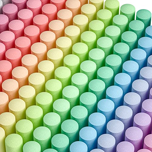 feela 168 Pack Sidewalk Chalk, Sidewalk Chalk Set For Kids Jumbo Chalk Bulk, Great for Kids Family, Paint on Sidewalk Wall School Driveway Blackboard Street Playground, 14 Colors - color: 168 pack