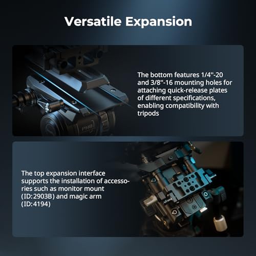 SmallRig Gimbal Control Wheels for DJI RS2 / RS 3 Pro/RS 4 / RS 4 Pro/RS 5 | Intuitive Control | Adjustable Damping | Dual Power Supply, for Heavy Duty Tripod - 4525 - style: Gimbal Wheel