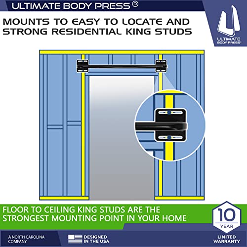 Ultimate Body Press Wall Mounted Doorway Pull Up Bar - style: Classic Straight Bar
