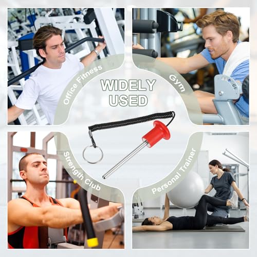 Gym Pin Weight Stack Pin Strength Training Lifting Equipment Replacement with Pull Rope Fitting for Club - color: Green, size: 0.3 x 3.1 Inch