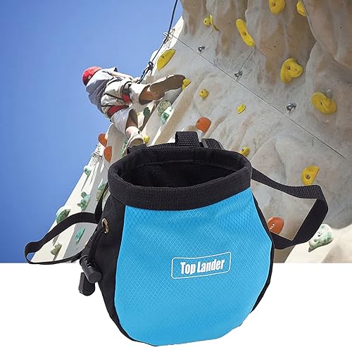 Rock Climbing Chalk Bag Drawstring Magnesia Pouch Bouldering Chalk Bucket Storage Bag for Weight Liftings, Gym, Climbing Magnesia Powder Hiking and Camping Accessories Portable Bouldering Bucket