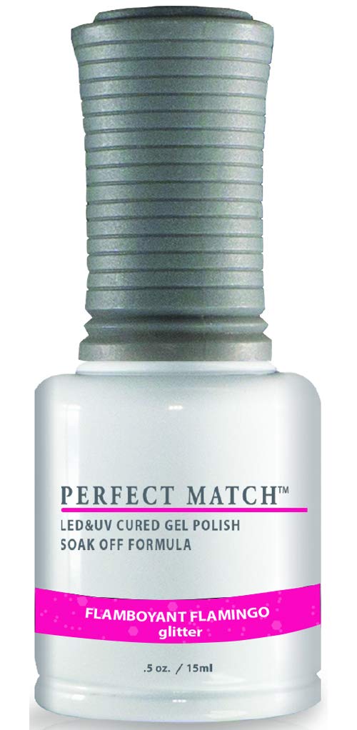Lechat Perfect Match Gel Polish, Flamboyant Flamingo, 0.5 Fluid Ounce (Pms253)