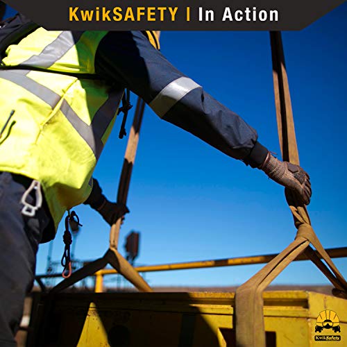 KwikSafety - Charlotte, NC - Mighty Sumo 1”x 4’ Poly Web Sling Lifting Strap Construction ASME OSHA / 3200lbs Vertical 2550lbs Choker 6400lbs Basket/Rigging Moving Towing Hoisting Gear - size: 1"X4' | 3200 lbs