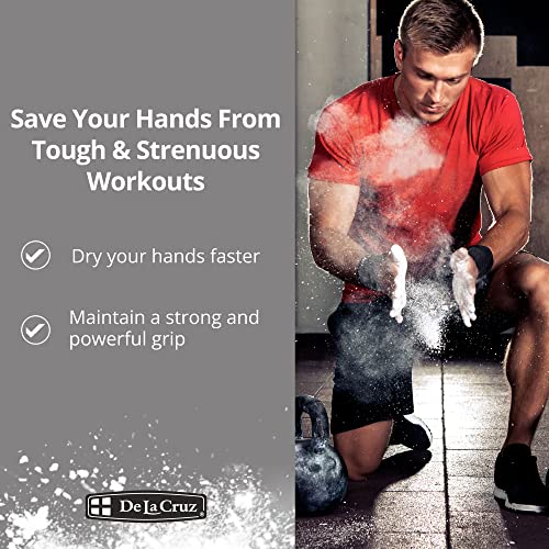 De La Cruz Magnesium Carbonate Gym Chalk - Weightlifting, Gymnastics and Rock Climbing Chalk - style: 40 Block