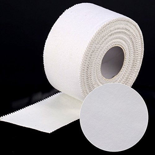 White Athletic Sports Tape, Sports Tape for Ankle, Wrist, & Injury Taping, Very Strong Easy Tear No Sticky Tape for Athlete & Trainers, 1.5in X 32.8ft