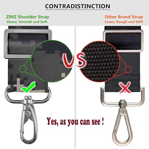 Bag Shoulder Strap, Padded Adjustable Shoulder Strap Replacement - color: Camouflage Gray, size: 57"