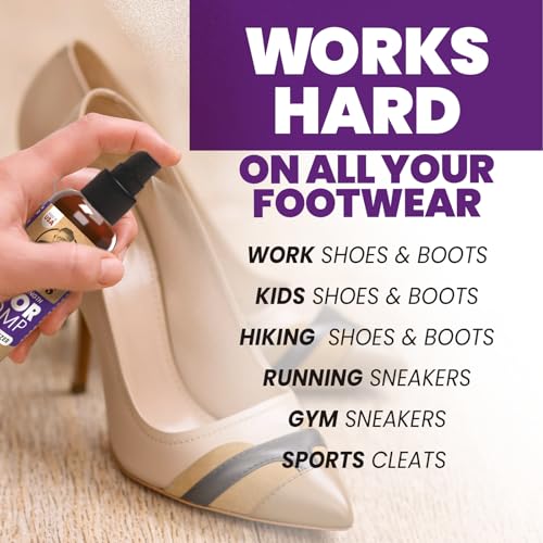 Uncle Todd's Shoe Deodorizer Spray - Proven & Powerful Enzyme Formula Spray for Shoe Odor Elimination in All Footwear (Midnight Rain) - size: 4 Fl Oz (Pack of 1)