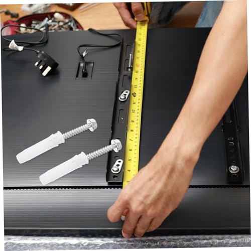 10Sets Mounting Hardware Kit with Concrete Wall Anchors and Screws for Easy Installation Reliable Support for Stands and Drywall Applications