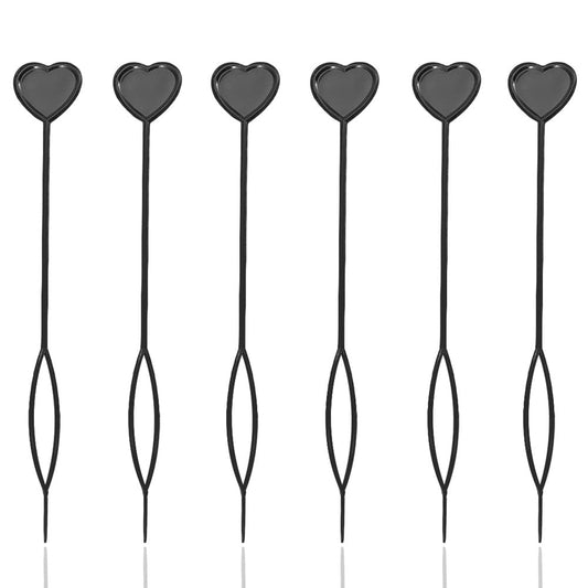 Magideal Quick Beader For Loading Beads/Automatic Hair Beader (6 Pack, Black)