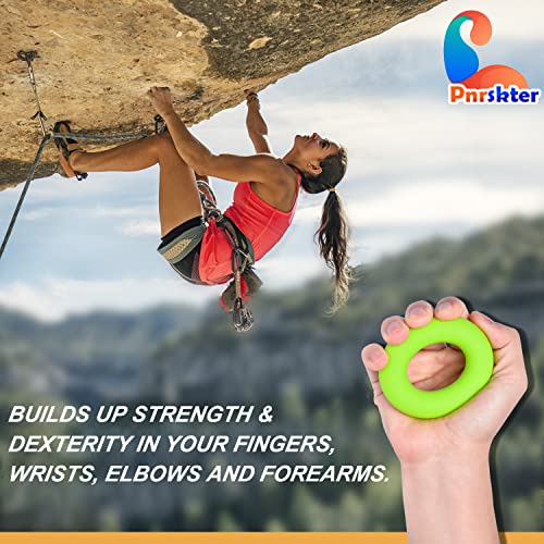 Hand Grip Strengthener, Finger Exerciser, Grip Strength Trainer (6 PCS),New Material,Forearm Grip Workout, Finger Stretcher, Relieve Wrist Pain, Carpal Tunnel - style: Hand Grip Strengthener