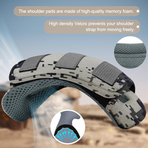 ZINZ 2-Pack Universal Wide Shoulder Pad with Ultra Thick Cushion for Bag Luggage Backpack Bag Crossbody - color: CA01FL01