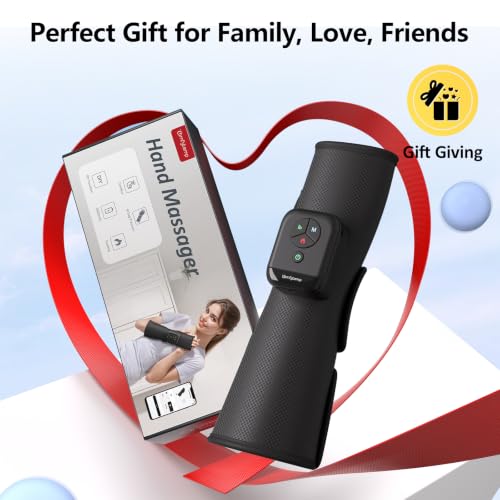 Comfytemp Air Compression Hand and Wrist Massager with Heat and Compression | Extend to Forearm, FSA Eligible HSA, Recovery for Carpal Tunnel, Tennis Elbow, Birthday Gift for Men Women (Length 13")