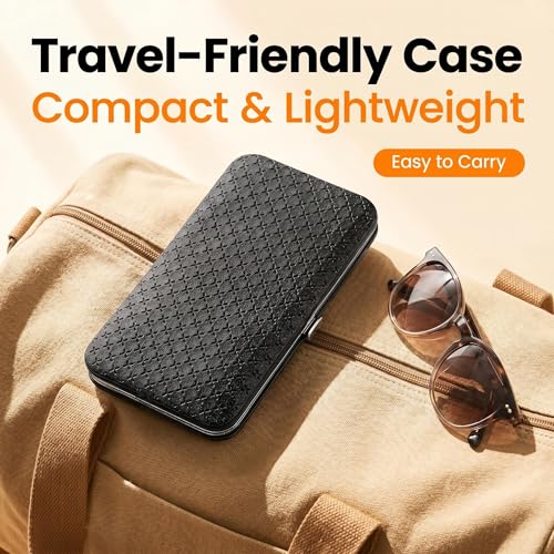 19 Pcs Stainless Steel Manicure Pedicure Kit - Professional Nail Clippers Set with Travel Case, Nail Care Grooming Tools for Men Women Fingernail Toenail Cutters Birthday Fathers Day Gifts - color: Black