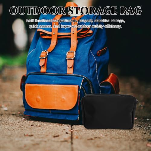 Compact Zipper Tool Bag - Small Climbing Crampon Carry Bag with Zipper - Portable Outdoor Camping Equipment Storage Organizer