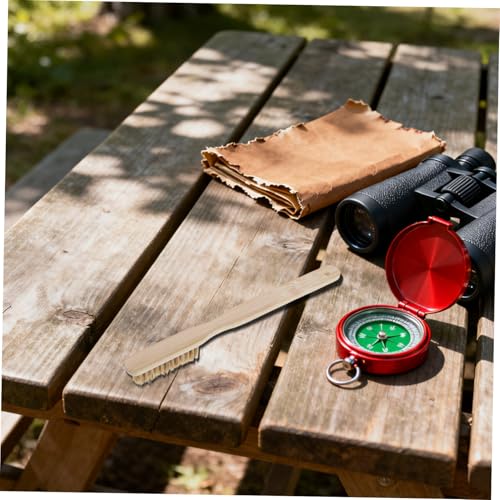 VOSAREA Rock Climbing Brush for Bouldering and Outdoor Climbing with Powerful Scrubbing Wood Handle and Natural Bristles, Portable Cleaning Tool for Chalk and Hold Maintenance