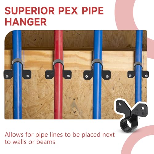 500-Pack EFIELD 1/2-inch Suspension Pipe Clamps For Pex, Copper, CPVC Pipe, (PPSU1807060-500PCS) - size: 1/2''-P500, style: Suspension