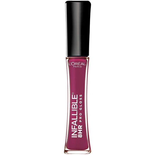 Loreal Paris Makeup Infallible 8 Hour Hydrating Lip Gloss, Undeniable Mauve, 0.21 Fl Oz