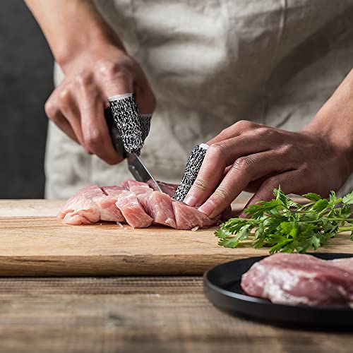 60 pcs Finger Cots Cut Resistant Protector Cut-Resistant Finger Covers, Anti-Cut Fingertips Finger Protection Cots for Peaked Tools DIY Working Building Kitchen Cutter Cooking, Breathable & Reusable - size: 60 Pack