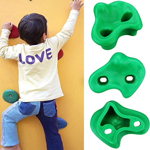 SGerste Climbing Holds Rock Wall Stones Holds Grip Lot Textured for Kid Indoor Home Decorations