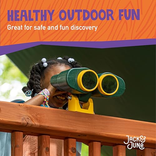 Jack and June Green and Yellow Rotating Playset Binoculars Compatible with Most Playsets