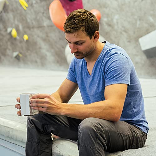 BG Climbing Rock Climbing Mug – Cliff Mug Coffee Cup for Climbers | Unique Rock Climber Gift, Bouldering Cup, Mountain Climbing Coffee Mug