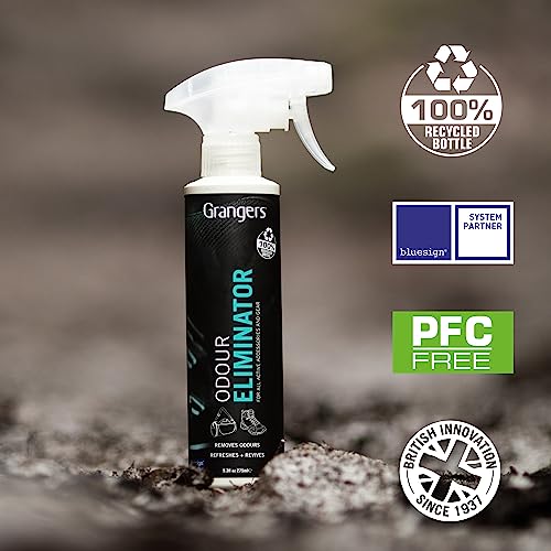 Grangers Footwear and Sports Equipment Odor Eliminator, 275ml Spray Bottle