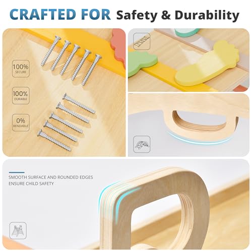 10-in-1 Pikler Triangle Set, Climbing Toys for Kids Rose Garden - color: Rose Garden