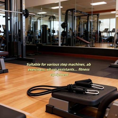 1 Pair Resistance Bands with Handles and Clips - Pedal Exercise Bands Strength Strength Training Home Gym Yoga Pilates Durable Clips Pedal Band Stepper Therapy