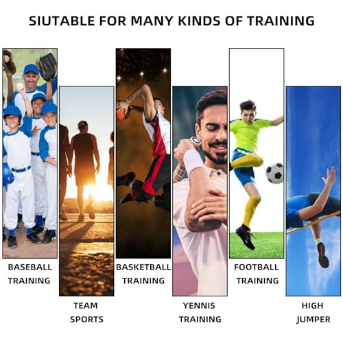Speed Training Equipment, Resistance Bungee Band Multi-Sport Exercise Set Improve Focus Explosive Agility Power Strength Vertical Jumping Basketball Tennis Football Volleyball