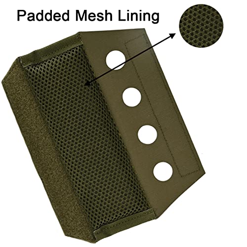 2 Pack Vest Shoulder Pads Fit 2" Shoulder Strap Comfort Soft Cushion Strap Pads Shoulder Strap pad Mesh Padded Lightweight for FCPC JPC Vests Sling Bags - color: Ranger Green