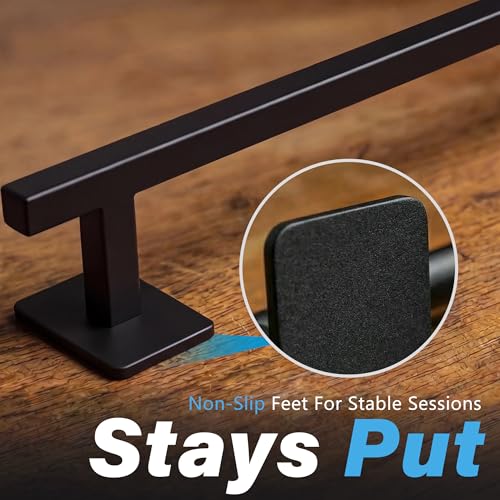 Fingerboard Rail,11" Metal Square Grind Rail for Finger Skateboards,Solid Steel Obstacle Weighted Base & Non-Slip Pads,Portable Desk Skatepark Accessory Tricks Grinds Slides,with 2 Fingerboards. - size: 11 inches