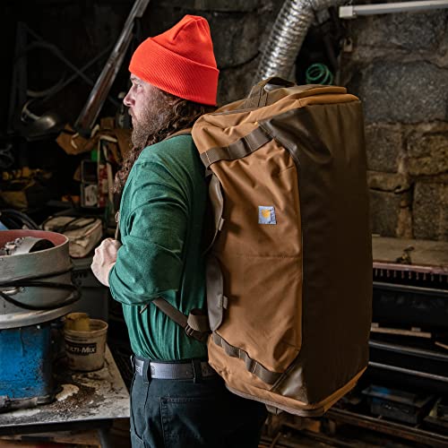 Carhartt Heavy Haul Utility Duffel Bag's, Water-Resistant Packable Bag for Jobsite, Gym, and Travel - color: Carhartt Brown, style: 75l
