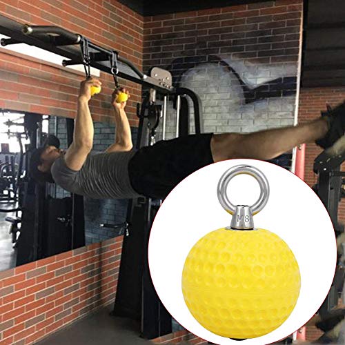 Climbing Pull Up Hold Grips Climbing Solid Training Cannonball Bomb Ball for Straps for Finger, Forearm, Biceps, Back Muscles, Pull Up Arm Strength Training Hanging Ball