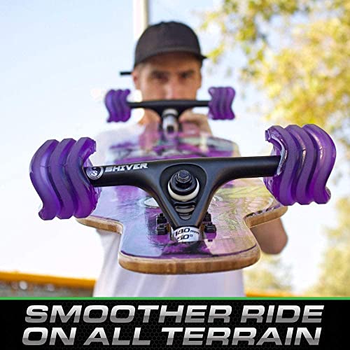 Shark Wheel 60 mm 78a Skateboard Wheels | California Roll | 4-Pack - color: Purple