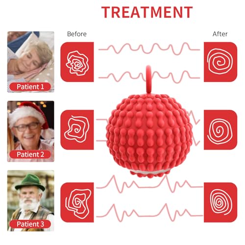 Physical Vibration Therapy Ball, Presents Gifts for Women | Rechargeable Vibrating Massage Ball 4-Speed Mode, Hand Therapy Balls, Relief Hand Tremors (Parkinson), Stress Relief