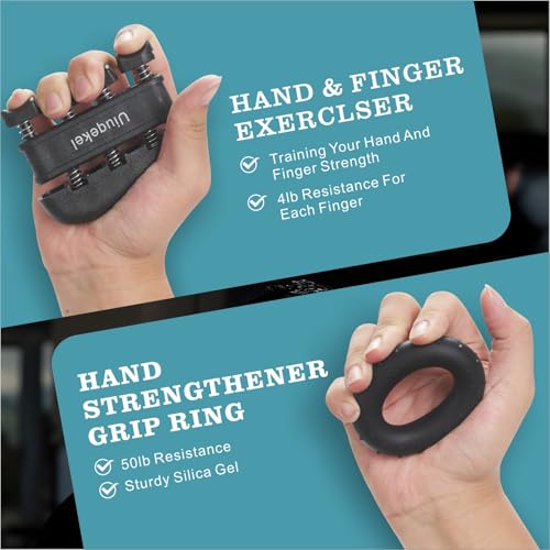 Adjustable Hand Grip Strengthener, 11–220 lbs Resistance Forearm Exerciser with Ergonomic Non-Slip Handle, Grip Trainer for Strength Training, Fitness, Weightlifting, Rock Climbing, Gym Workouts - color: black