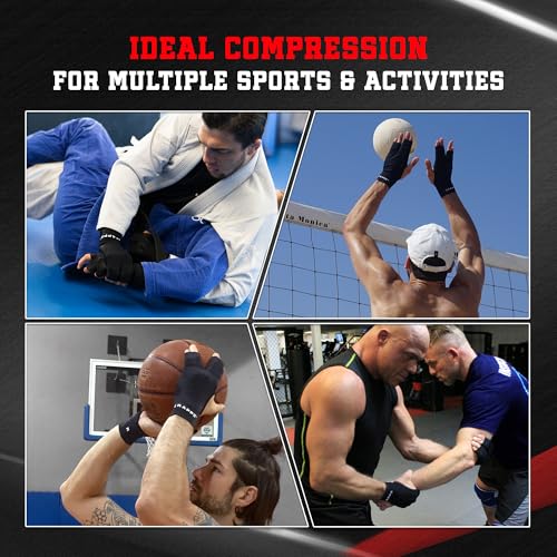 Finger Support Athletic Compression Gloves, Splint Alternative, Unisex XS | Athletic Buddy Tape & Trigger Finger Sleeve & Brace, Arthritis Pain Relief & Joint Stabilizer for All Sports - size: X-Small, style: Original Glove
