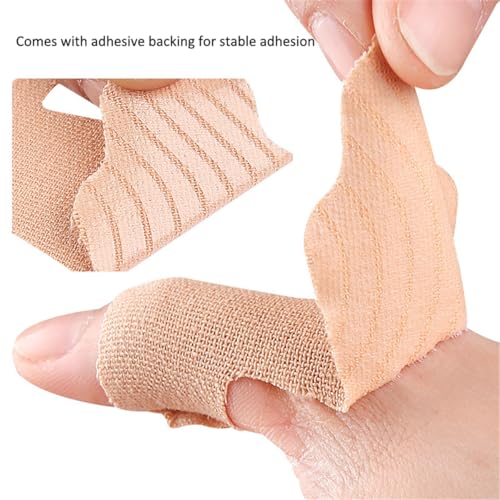 Precut Kinesiology Tape for Thumb, 30 PCS Self Adhesive Thumb Protecting Tape Big Toe Straps, Elastic Athletic Tapes, Breathable Latex-Free Tapes Finger Toe Patches for Joints Muscle Support (Skin) - color: Skin