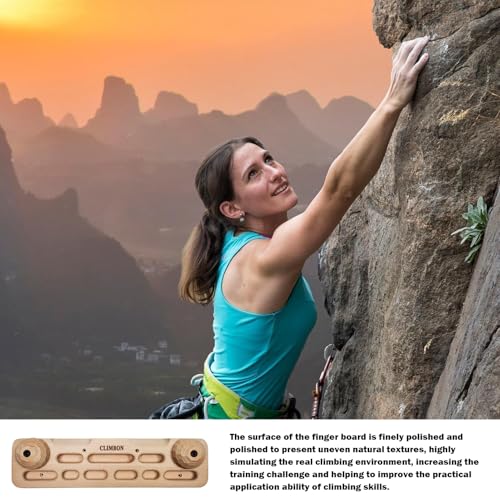 Wooden Hold Board Wall Climb Handle Frame Rock Climbing Pull Up Training | Climbing Wall Climb Handle Frame for Indoor Home Gym - color: A