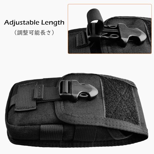 TRIWONDER Tactical Phone Pouch Molle, Smartphone Holster Bag EDC Utility Cellphone Lock Card Holder Organizer Fit for Waist Belt Case - color: 03 Tan
