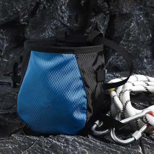 Homoyoyo Rock Climbing Chalk Bags Wear-Resistant Polyester Material Large Capacity 2 Pcs with Drawstring Closure Multi-Functional Outdoor Sports Chalk Bags for Gymnastics and Travel