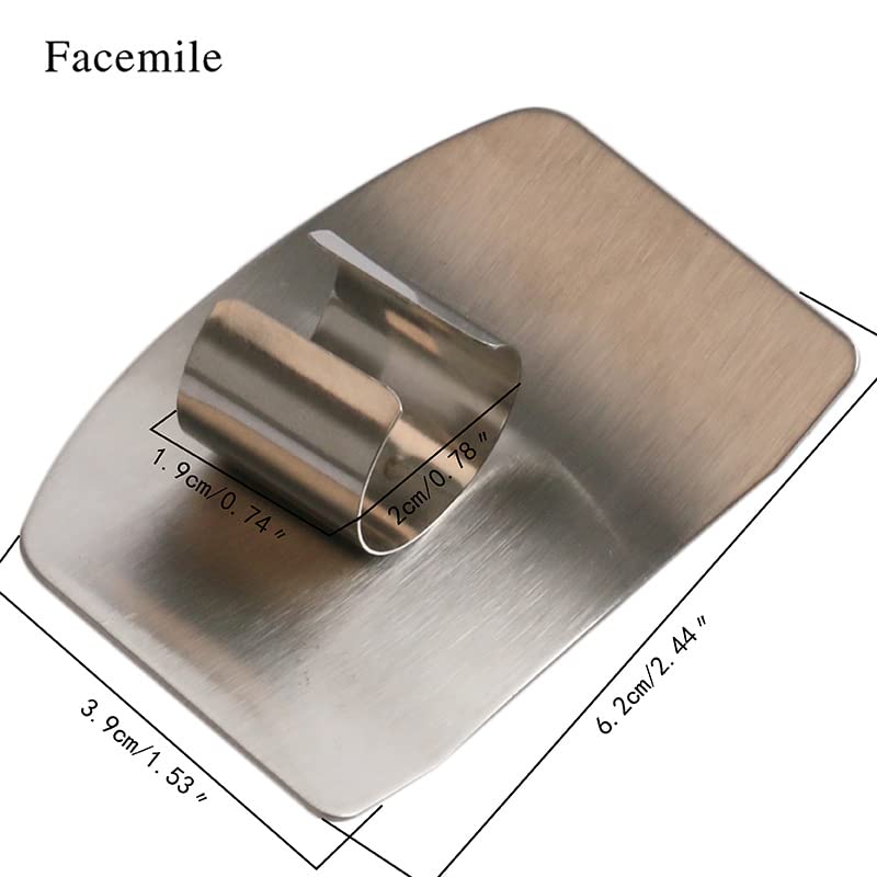 Finger Guards for Cutting Kitchen Tool, Stainless Steel Guard Protector to Avoid Hurting When Slicing and Dicing Food - 3 Pack - color: Silver 3 single finger