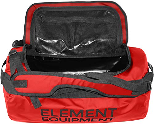 Element Equipment Trailhead Duffel Bag Shoulder Straps Waterproof Red Large - color: Red, size: Large 85 Liters