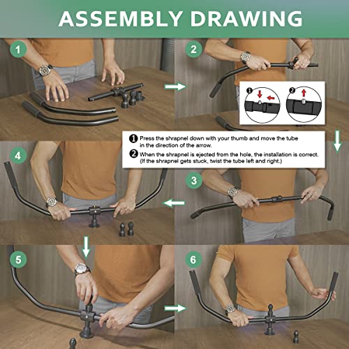Strict Trigger Point Massage Cane Back and Neck Massager for Muscle Pain Relief and Self-Massage Therapy ，Handheld Back, Neck, Shoulder, Leg ，Foot， Full Body Deep Tissue Pressure Point Tool （ Black）