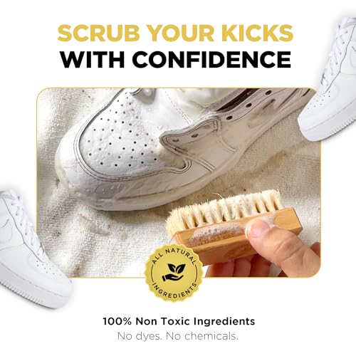 Gold Standard Shoe Cleaning Kit for White Sneakers & Tennis Shoes | Sneaker Cleaning Kit, Removes Dirt & Stains from Leather, Canvas & Mesh - style: Shoe Cleaner Kit