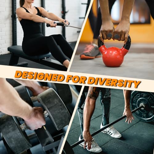 Workout Grips for Weight Lifting & WODs - Rubber Hand Callus Guard for Pull Ups, Gymnastics & Cross Training - Non-Slip Palm Protection Gloves for Men & Women